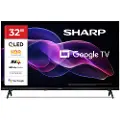 Sharp 32HF3265E – 32 diagonal klasse LED-bagbelyst LCD-TV – QLED – Smart-TV – Google TV – 720p 1366 x 768 – HDR – Quantum Dot