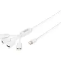 Digitus DA-70216 Slim Spider USB Hub - Hub - 4 x USB 2.0 - stasjonær