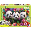 Adlibris Panda Trio Puslespill 200 Brikker Schmidt