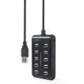 Gembird USB-hub med 10 porter