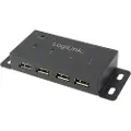 Logilink Usb 2.0 Med Strøm Senter 4 Porter