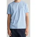 Gant for man. 2003184 Shield T-shirt blue (XXS), Casual, Cotton, Short sleeve, Sustainable