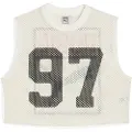 Puma x ROSÃ Relaxed Mesh Top Women, Clothing, Warm White, XL