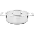Demeyere Industry 5 Dyp Stekepanne Med 2 Håndtak Og Lokk 24 Cm