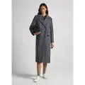 Pepe Jeans for woman. PL402254 Grey Madison Coat (XS), Casual, Wool, Long sleeve