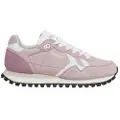 Pepe Jeans for woman. PLS40013 Brit-On Print Leather Sneakers pink (36), Flat, Laces, Casual