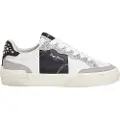 Pepe Jeans for woman. PLS300006 Milan Court Leather Sneakers white (40), Flat, Laces, Casual