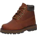 Timberland unisex for kids. TB0A28U23581 Brown leather lace-up boots Courma (21), Flat, Laces, Zip, Casual, children's fashion