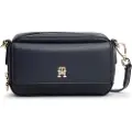 Tommy Hilfiger for woman. AW0AW17680 Marine Compact Shoulder Bag (OSFA), Casual, Polyurethane, Navy