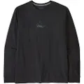 Patagonia Berm Logo Responsibili Langermet T-skjorte svart