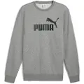 Puma Essentials No. 1 Logo Crew Men, Men, Medium Gray Heather, 3XL