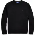 Ralph Lauren for man. 710974148003 Black crew neck jumper (L), Casual, Cotton