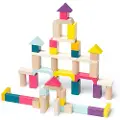 Cubika Byggeklosser I Tre 50 Stykker