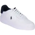 Ralph Lauren for man. 809978007003 Masters Court white leather trainers (45), Flat, Laces, Casual
