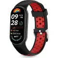 Tech-Protect Pasek IconBand Air Xiaomi Smart Band 8 / 9 / 10 / NFC Black/red