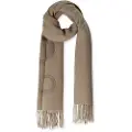 Liu Jo for woman. 2F5023-T0300 Beige logo scarf (OSFA), Casual, Polyester