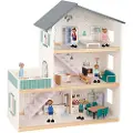 Tooky Toy Stort Dukkehus I Tre 31 Stykker