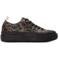 Refresh for woman. 17307203-LEOPARDO Trainers 173072 brown (41), Flat, Laces, Casual, Animal Print
