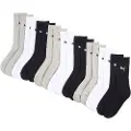 Puma Crew Socks Unisex (9-Pack), Clothing, White/Grey/Black, 47-49