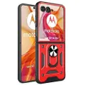 Mtp Products Motorola Razr 50 Ultra Hybrid-deksel med Ringholder - Rød