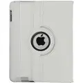 Mtp Products Rotary lærveske - iPad 2, iPad 3, iPad 4 - beskyttelse og stativ - Hvit