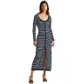 Pepe Jeans for woman. PL953526 Frances navy dress (S), Casual, Cotton, Long sleeve
