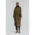 Semicouture for woman. Y5WW30 Trench Alba green (40), Casual, Polyamide