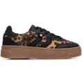 Xti for woman. 14458401-NEGRO Trainers 144584 brown (36), Flat, Laces, Casual, Animal Print