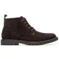 Carmela for man. 16267602-MARRON Leather Ankle Boots 162676 brown (44), Flat, Split Leather, Zip, Casual