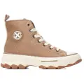 Xti Kids for woman/girl. 15132106-TAUPE Trainers 151321 brown (32), Flat, 1 to 3 cm, Laces, Casual, children's fashion