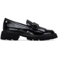 Carmela for woman. 16269801-NEGRO Moccasins 162698 black (39), 1 to 3 cm, None, Casual, Patent Leather