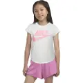 Nike for girl. 36F269 Futura T-shirt white (4años= 96/104cm), Casual, Sport, Cotton, Multisport, Short sleeve, children's fashion