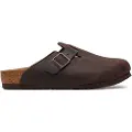 Birkenstock for man. 159711 Leather Clogs Boston Soft brown (44), Flat, None, Casual