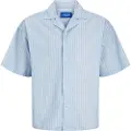 Jack & Jones Boxy Poplin Stripe Styd24 Kortarmet Skjorte