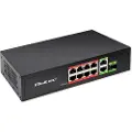 Qoltec 52297 Poe Uplink Sfp Switch