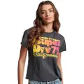 Superdry 70´s Retro Font Graphic Kortarmet T-skjorte