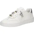 Michael Kors for woman. 43F5SCFS4L Scotty leather trainers white (37), Flat, Laces, Casual