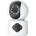 Mtp Products 4 MP WiFi-sikkerhetskamera med to objektiver, 360-graders sporing og toveis lyd