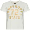 Superdry College Scripted Graphic Kortarmet T-skjorte