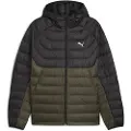 Puma PACKLITE Hooded Down Jacket Men, Clothing, Dark Olive, M