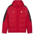 Puma Scuderia Ferrari MT7 Puffer Jacket Men, Clothing, Rosso Corsa, S
