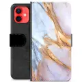 Mtp Products iPhone 12 mini Premium Lommebok-deksel - Elegant Marmor