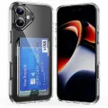 Mtp Products iPhone 16 Gjennomsiktig Deksel med Kortholder