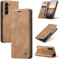 CASEME Samsung Galaxy S24 013 Series Lommebok-deksel - Brun