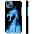 Mtp Products iPhone 13 Beskyttelsesdeksel - Blå Flamme Drage