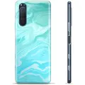 Mtp Products Sony Xperia 5 II TPU-deksel - Blå Marmor