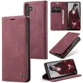 CASEME Samsung Galaxy A55 013 Series Lommebok-deksel - Vinrød