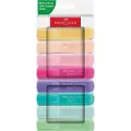 Faber-Castell Textliner 46 Pastell, 8 stykker, Flerfarget, Resirkulert plast, 1 mm, 5 mm, Vann-basert blekk