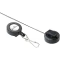 Durable 8221-58, Uttrekkbar merkesnelle, Svart, 10 stykker, 85 cm