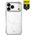 Itskins HYBRID MAGSAFE CLEAR cover til iPhone 17 Pro. Gennemsigtig